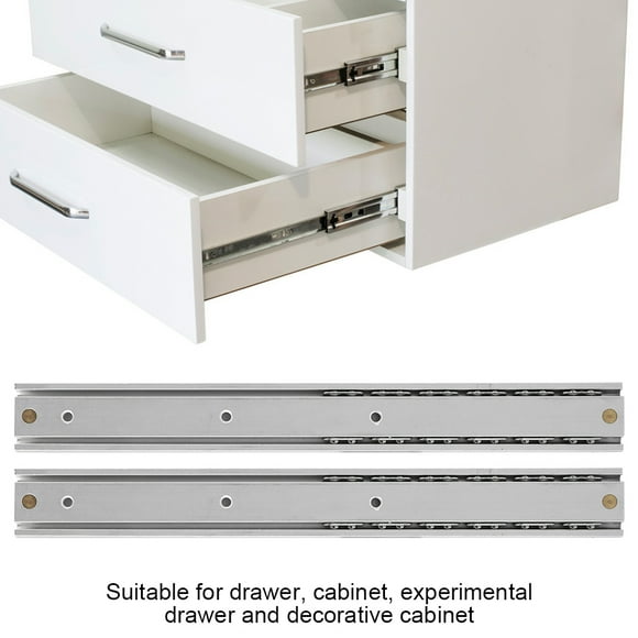 Mini guía deslizante, 2 piezas/juego de mini guía deslizante para cajón de aluminio Guía deslizante de aleación de aluminio compacta y liviana