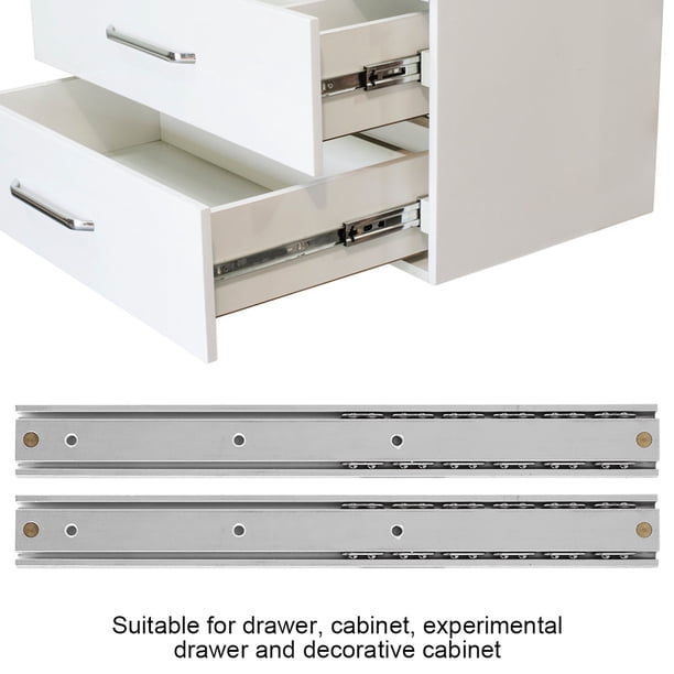 Mini guía deslizante, 2 piezas/juego de mini guía deslizante para cajón de aluminio Guía deslizante de aleación de aluminio compacta y liviana