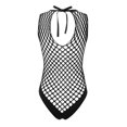 thumbnail image 2 of Aislor Lingerie Résille pour Femmes Body Transparent Monokini une Pièce Maillot de Bain Noir Taille Unique, 2 of 5