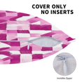 thumbnail image 5 of Multi-Size Linen Sofa Pillow Cover Invisible Zipper Open And Close Strong Use For Sofa Chair Garden Sofa Car Pink Abstract Houndstooth Hand-Drawn Sketch_3 20"X20", 5 of 8