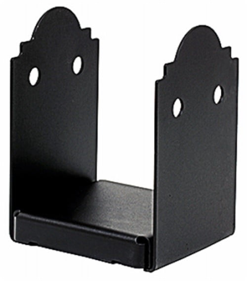 Simpson Strong-Tie Outdoor Accents Mission Collection ZMAX, Black Powder-Coated Post Base for 6x6 Nominal Lumber