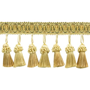 Antique Gold 3" Chainette Tassels - Set Of 10 - DÉCOPRO CT03_C4