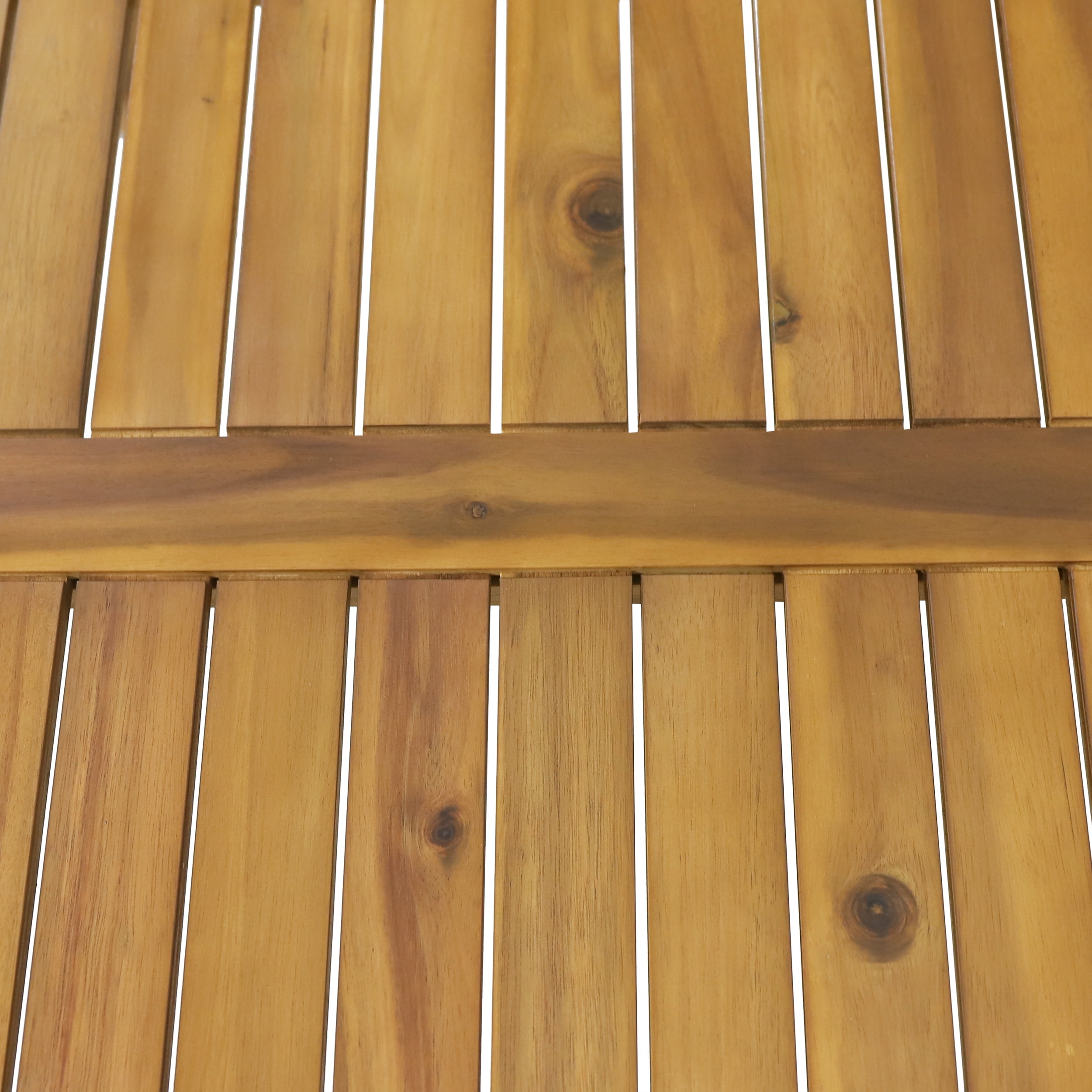 Milca Acacia Wood Outdoor Rectangular Coffee Table, Teak