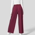 thumbnail image 4 of BILIKEYU Women's Elegant Casual Loose Lightweight Stretchy Pants, Women's Pants, Travel Pants, Wide Leg Jeans Woman, 4 of 6