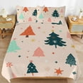 thumbnail image 2 of 3PCS Snowman Christmas Tree Elk Duvet Cover Set Twin, 1 Duvet Cover And 2 Pillowcase, Duvet Cover for Kids Girls Boys And Teens, 2 of 6