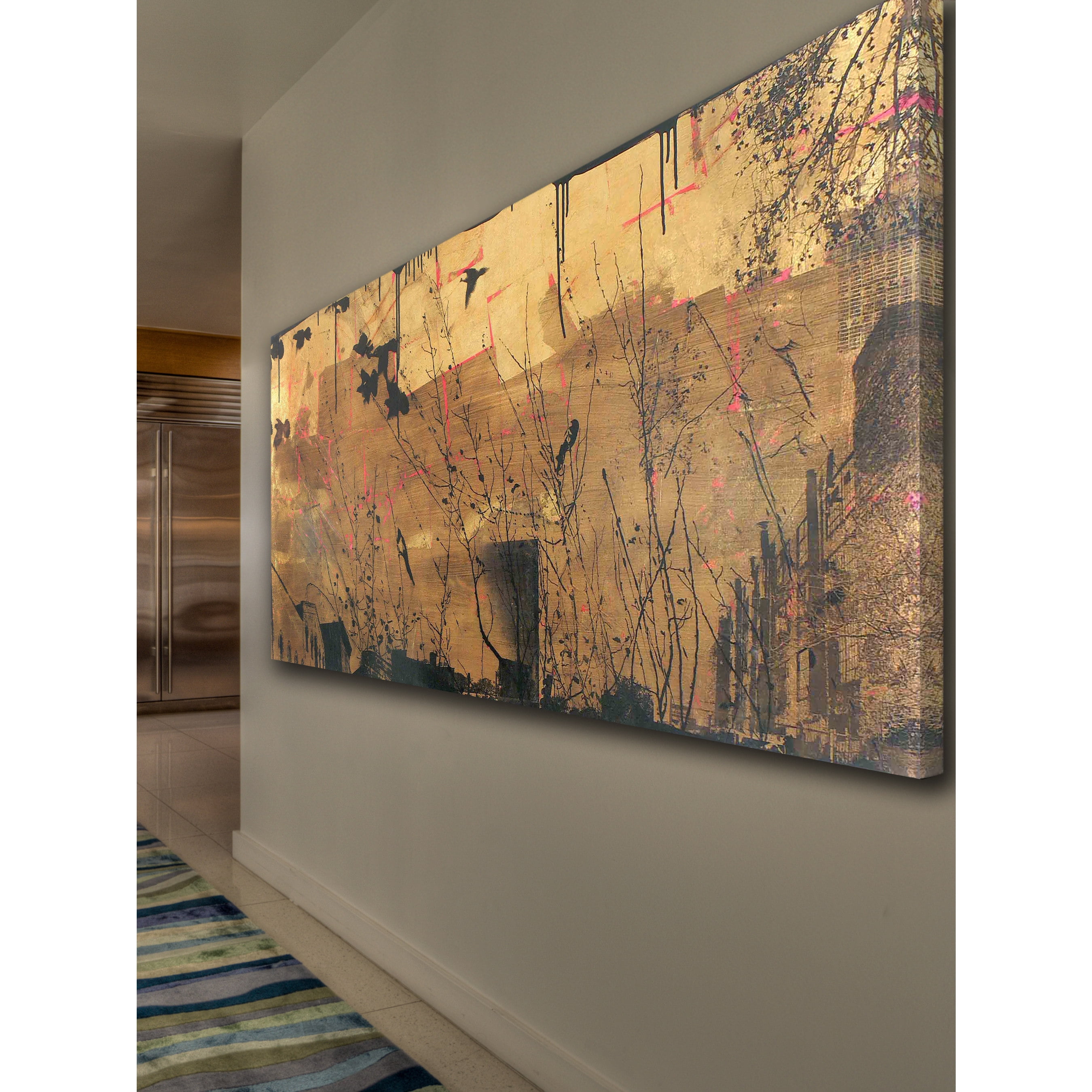 Marmont Hill Inc Handmade Taking the Auspice Fine Hand-stretched Gallery Canvas Art (USA) Small