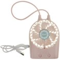 thumbnail image 5 of Ventilador de batería USB portátil Mini ventilador de mesa con luz PC Computadora Ventilador USB Refrigeración silenciosa Ventilador de refrigeración para oficina Hogar Viajes Camping Ciclismo-Rosa, 5 of 5