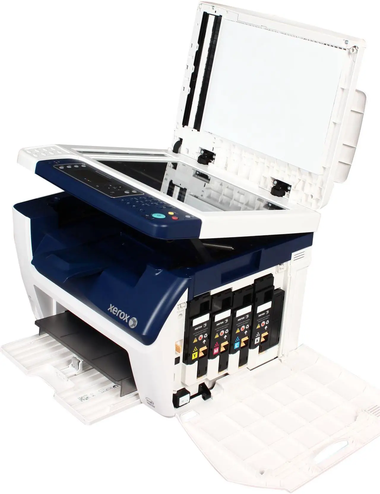 Xerox WorkCentre 6015/NI Color Multi-Function Printer – Print, Copy, Scan, Fax, Wireless, Ethernet, USB, 150-Sheet Input Tray, 15-Sheet ADF