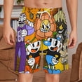 thumbnail image 2 of Cuphead Mugman Short Sweatpants Summer Daily Cozy Lounge Shorts 3D Printed Beach Shorts Sweatpants With Drawstring And Pockets, 2 of 7