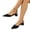 Black, variant on Womens Plus Size Chunky Heel Pointed Closed Toe Sandals, Wide Foot Sandals for Women Dressy, Comfortable Block Heel Dress Shoes for Office Wedding Summer