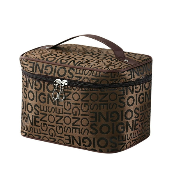 Yhmxh Organizadores y almacenamiento Nueva bolsa de maquillaje de gran capacidad, portátil, moderna y bonita, para mujer, para llevar, bolsa de viaje, bolsa de almacenamiento. Almacenamiento de ducha
