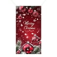 thumbnail image 2 of Sahpxhe Christmas Decorative Door Cover with Christmas Balls Printing, Beautiful Durable Xmas Door Hanging Covers for Xams Festival Party Decorations 35.43x70.87 Inch Multicolor, 2 of 6