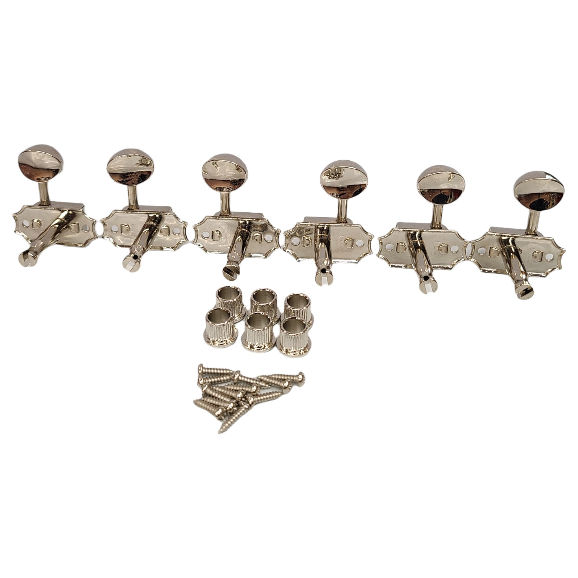 Kluson Guitar Tuning Pegs 3x3 Traditional Oval Button Electric Single Line