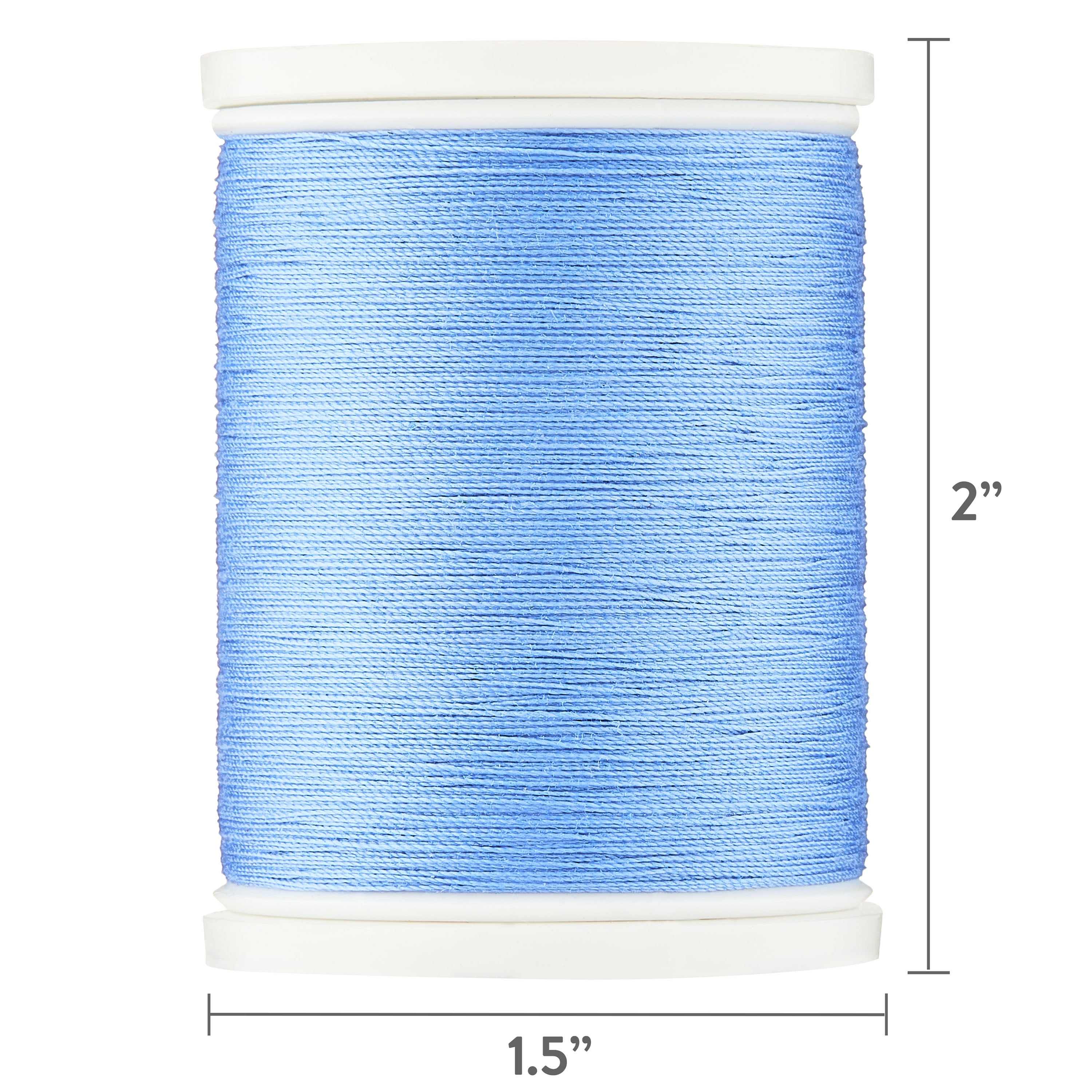 Hello Hobby Mid Blue 100% Polyester All Purpose Thread, 300 Yards