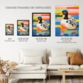 thumbnail image 3 of Duckpond Delight Colourful Bright Bird Extra Large XL Wall Art Poster Print, 3 of 5