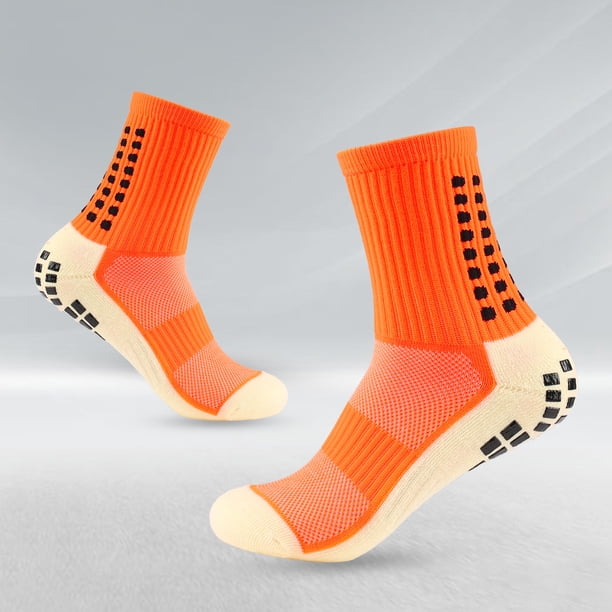 Calcetines de fútbol dispensadores, calcetines deportivos antideslizantes con fondo de toalla para hombre, calcetines de tubo