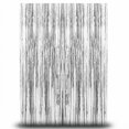thumbnail image 2 of Silver Fringe Backdrop with Shimmering Metallic Foil, 1 Panel, Silver, for Birthday Party Decorations, Decoration, 2 of 3