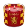 thumbnail image 2 of Goose Creek Harry Potter Gryffindor 3-wick Embered Hearth, Polished Woods, Sweet Tobacco & Battleworn Leather Scented Jar Candle, 14.5oz, 2 of 6