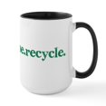thumbnail image 2 of CafePress - Reduce.Reuse.Recycle. Large Mug - 15 oz Ceramic Large White Novelty Mug, 2 of 4