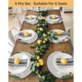 thumbnail image 4 of 15 Inch Round Placemats Set of 4, Gray Christmas Snowman Non Slip Heat Insulation PP Table Mats, Winter Snowflake Pine Tree Washable Place Mats for Kitchen Dining Party Table Decor, 4 of 7