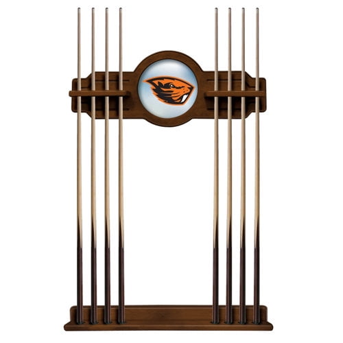 Oregon State University Solid Wood Cue Rack with a Chardonnay Finish