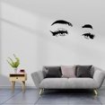 thumbnail image 3 of Inteprter Adhesivo de pared para cejas, papel tapiz de moda, pestañas, decoración transparente personalizada para el hogar, amplia aplicación Decoración del hogar Inteprter HA077445-00B, 3 of 6