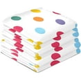 thumbnail image 4 of Kitchen Towels Colored Polka Dots Pattern Cleaning Towel Absorbent Hand Towels Tea Towels for Home Restaurant Dish Clean 28" x 18", 4PCS Washcloth Gift, 4 of 7