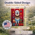 thumbnail image 3 of Great Pyrenees Holiday Christmas Garden Flag 11.25 in x 15.5 in, 3 of 7