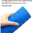 thumbnail image 5 of Swimming Pool Ladder Mat - Protective Pool Ladder Pad Step Mat with Non-Slip Texture, Blue Medium Pool Step Mat, Pool Liner Protection Mat 36 inch X 17 inch, 5 of 9