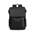 thumbnail image 1 of Mochila para ordenador portátil con correa ajustable, mochila de viaje para acampar, ir de compras y senderismo Negro, 1 of 8