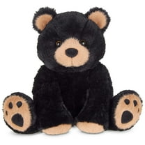 Bearington Woody The Black Teddy Bear Stuffed Animal - Black Teddy Bears Plush Toy with Soft Faux Fur and Lifelike Details - Adorable Cuddly Gift for Kids, Toddlers, and Animal Lovers