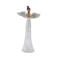 thumbnail image 3 of Melrose Set of 3 Floral Etched Angel Tabletop Figurines 12.5", 3 of 4