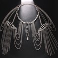 thumbnail image 4 of Fashion Statement Crystals Tassels Shoulder Chain Alloy Body Necklace for Women, Great for Weddings and Festivals, 4 of 8
