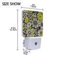 thumbnail image 4 of Yayeee LED Night Light for The Home Plug in With Light Sensors 2 Pack, Beige Flower Pattern, 4 of 6