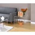 thumbnail image 2 of Fox Hill Trading Pure Decor Lucite and Acrylic Single End Table in Clear, 2 of 3