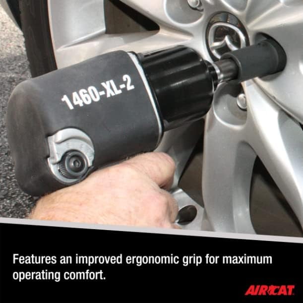 AIRCAT Pneumatic Tools 1460-XL-2: 1/2-Inch High Air Pressure Impact Wrench 900 ft-lbs - 2-Inch Extended Anvil