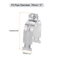 Uxcell 6Pack 3" EMT Strut Clamps Steel with Bolt Nut for Rigid Conduit ...