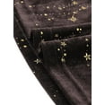 thumbnail image 6 of INSPIRE CHIC Women's Velvet V-Neck Long Sleeve Metallic Shiny Star Blouse L Brown, 6 of 6