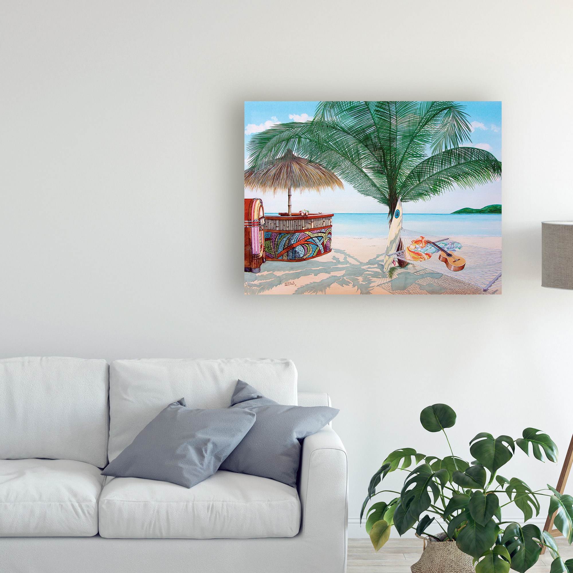 Trademark Fine Art 'Tiki Bar' Canvas Art by Patrick Sullivan