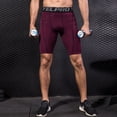 thumbnail image 3 of Pantalones cortos deportivos ajustados para hombre, para entrenamiento, fitness, running, transpirables, de secado rápido, elásticos, 1054, 3 of 6