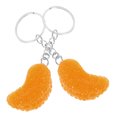 thumbnail image 1 of Abalorio colgante con temática de frutas, llavero de fruta en rodajas único, adorno colgante para bolsa, 2 uds., 1 of 5