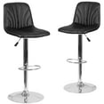 thumbnail image 2 of BizChair Contemporary Embellished Barstool, Black (Set of 2), 2 of 8