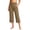 #0013-Khaki, variant on Women's Capri Pants Summer Loose Yoga Pants Comfy Workout 3/4 Pants with Pockets Casual Daily
