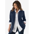 thumbnail image 2 of Roaman's Women's Plus Size Relaxed Boyfriend Blazer, 2 of 6