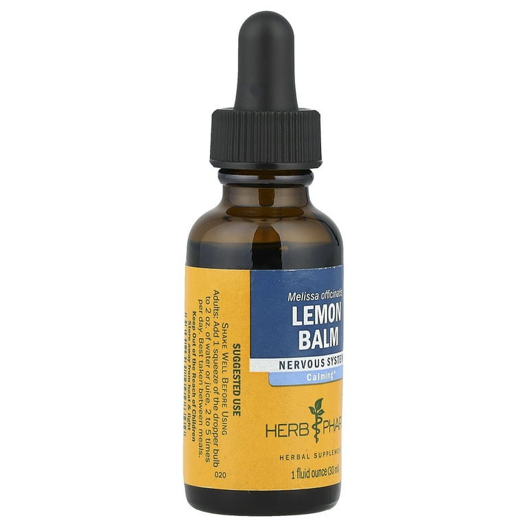 Herb Pharm Organic Lemon Balm Herbal Extract Liquid - 1 oz
