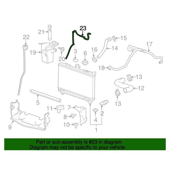 GM 20942670 Hoserad Vent Inl