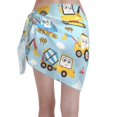 thumbnail image 2 of Bingfone Building Truck Women's Sarong Swimsuit Cover Ups Bathing Suit Coverups Chiffon Beach Wrap Skirts, 2 of 7