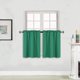 thumbnail image 1 of Better Home Style Cortina 100% Opaca De 2 Niveles Para Tratamiento De Ventanas, Cortinas Aisladas, Paneles Cortos Para Cocina, Baño, Sótano, Caravana O Cualquier Ventana Pequeña # M3024 (Verde Azulado, 1 of 4