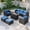 Navy Blue, variant on Aoxun 1 Piece Loveseats Patio Furniture Set, Wicker Outdoor Furniture Conversation Set with 4" Thick Cushions for Deck Yard and Poolside Navy Blue