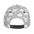 thumbnail image 6 of Daiia Rabbit And Cloud print Baseball Cap Men Women Golf Dad Hat Adjustable Original Classic Low Profile Hat Unconstructed Plain Cap, 6 of 9